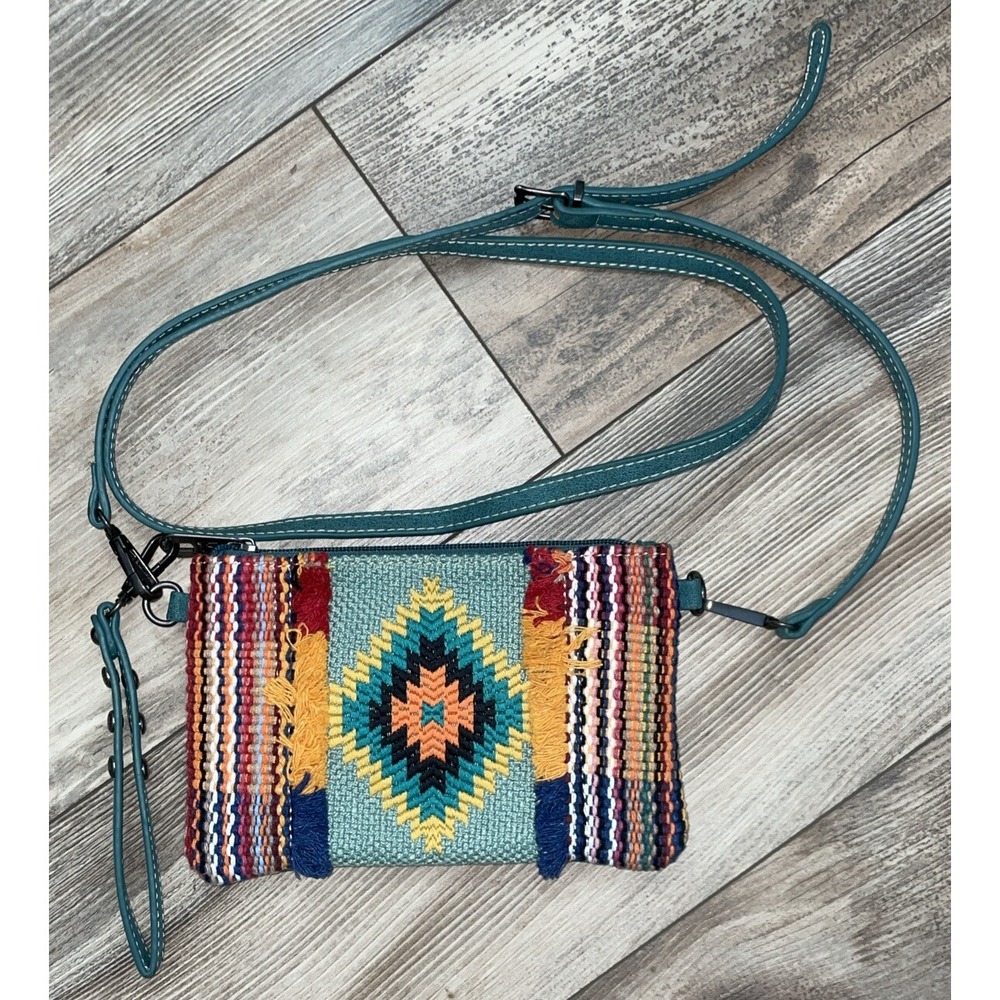 Montana West American Aztec Print Clutch Crossbody Shoulder Handbag